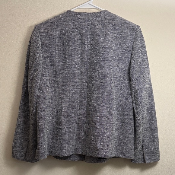 Theory Blue/Grey 100% Cotton Blazer - Picture 4 of 4